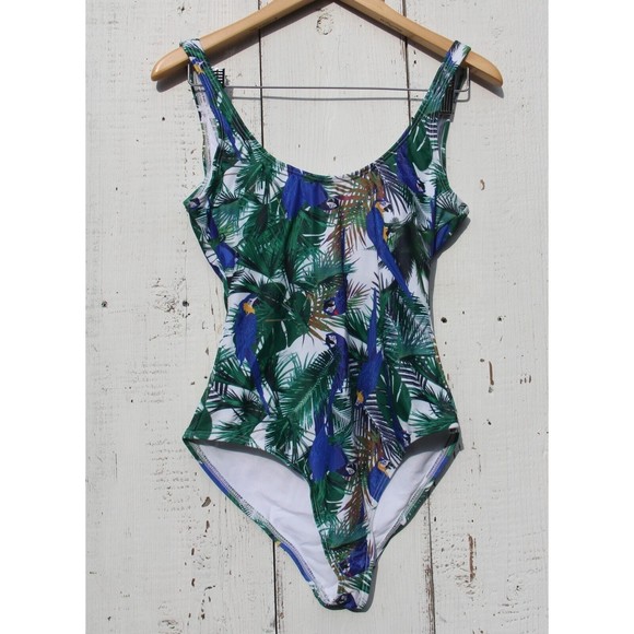 Unique Vintage Swim Parrot One-Piece Swimsuit Women's Size Small NEW - Picture 4 of 6